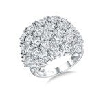 15.8 Carat CZ Statement Wide Band Ring