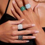 15.8 Carat CZ Statement Wide Band Ring