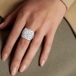 15.8 Carat CZ Statement Wide Band Ring