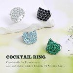 15.8 Carat CZ Statement Wide Band Ring
