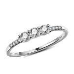 Moissanite Round Cut Women's Wedding Band 18K Gold