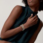 Three-Piece Two-Tone Cable Wire Cuff Bracelets