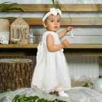 Baby Girl Baptism Set with Dress and Accessories