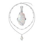 Stylish Sterling Silver Opal Necklace for Women