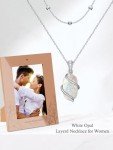 Stylish Sterling Silver Opal Necklace for Women