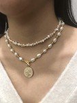 Dainty Handpicked Pearl Choker Necklace for Women