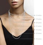 Miabella 925 Sterling Silver 22-Inch Chain Necklace
