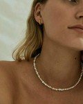 Dainty Handpicked Pearl Choker Necklace for Women