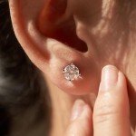 Moissanite Stud Earrings in 925 Sterling Silver