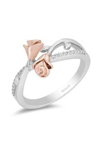 Disney Belle Rose Ring in 14K Rose Gold