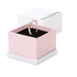 Pandora Wishbone Heart Ring in Rose Gold