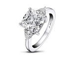 AINUOSHI 5.5ct Cushion Cut CZ Engagement Ring