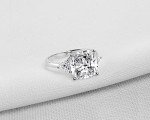 AINUOSHI 5.5ct Cushion Cut CZ Engagement Ring