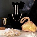 Glittering Rhinestone Masquerade Jewelry Set for Women