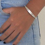 Handmade Hammered Sterling Silver Cuff Bracelet