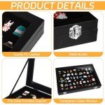 Large Enamel Pin Display Case for Jewelry