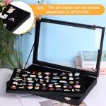Large Enamel Pin Display Case for Jewelry