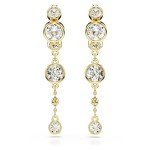 Swarovski Imber Mini Hoop Drop Earrings in Gold