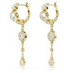 Swarovski Imber Mini Hoop Drop Earrings in Gold