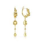 Swarovski Imber Mini Hoop Drop Earrings in Gold