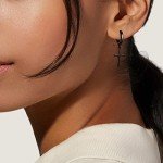 Elegant 925 Silver Gold Plated Hoop Earrings
