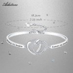 Heartfelt Love Bracelet for Daughter - White Gold