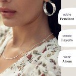 Sterling Silver Diamond Cut Cable Link Necklace