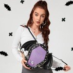 Goth Coffin Backpack with Detachable Bat Wings