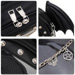 Goth Coffin Backpack with Detachable Bat Wings