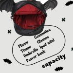 Goth Coffin Backpack with Detachable Bat Wings