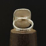 Sterling Silver Honey Bee Signet Ring for Women