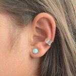 Hammered Sterling Silver Ear Cuff for Non-Pierced Ears