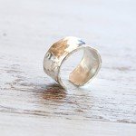 Hammered Sterling Silver Ear Cuff for Non-Pierced Ears