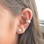 Hammered Sterling Silver Ear Cuff for Non-Pierced Ears