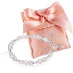 Baby Girls' Crystal Beaded Cross Charm Bracelet