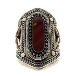 Afghan Tribal Vintage Red Stone Cuff Bracelet