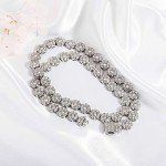 14K Hip Hop CZ Diamond Tennis Chain Necklace