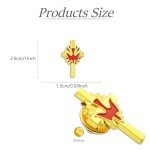 Gold Cross Lapel Pins Set - 50 Pack