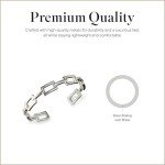 Huxley Adjustable Silver Cuff Bracelet for Women