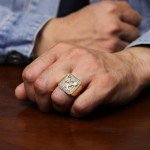 Metro Eagle Signet Ring for Men in Stainless Steel