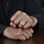 Metro Eagle Signet Ring for Men in Stainless Steel
