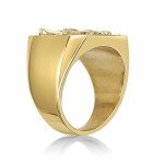 Metro Eagle Signet Ring for Men in Stainless Steel