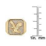 Metro Eagle Signet Ring for Men in Stainless Steel