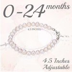 Sterling Silver Baby Girl Bracelet with Cross Charm