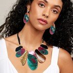 Bold Multicolor Acrylic Jewelry Set for Women