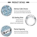 March Birthstone Heart Charm for Pandora Bracelets