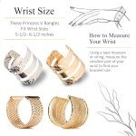 Elegant Adjustable 18K Gold Wide Cuff Bracelet