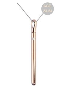 Trendy Rose Gold Long Pendant Necklace for Women