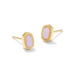 Kendra Scott Gold-Plated Mini Ellie Pink Opalite Earrings