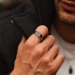Men's Polished Stainless Steel Onyx Signet Ring